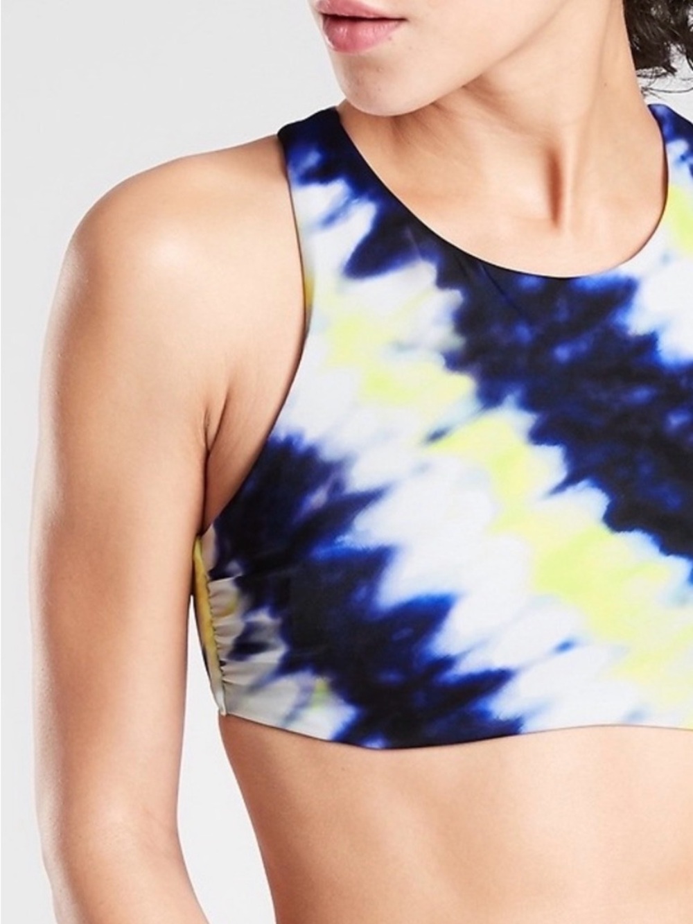 Athleta Tie-Dye Racerback Sports Bra - 34 D/DD - Never Worn